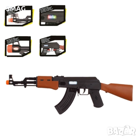 Играчка автомат Калашников със звук и светлина_1219667, снимка 4 - Други - 52128394