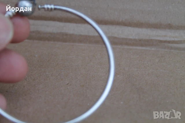 Сребърна гривна ''Pandora'', снимка 8 - Гривни - 50619485