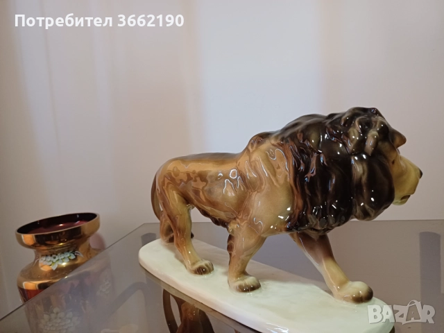 Порцеланов лъв, снимка 3 - Колекции - 52498209
