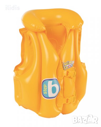 Детска спасителна жилетка с яка надуваема Bestway 32034, снимка 3 - Водни спортове - 28838205