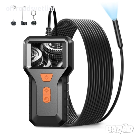 Индустриален ендоскоп – 5 метра кабел, Ø8 мм, HD камера, 2" дисплей