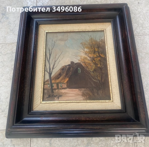 Стара немска картина, снимка 10 - Картини - 51762939