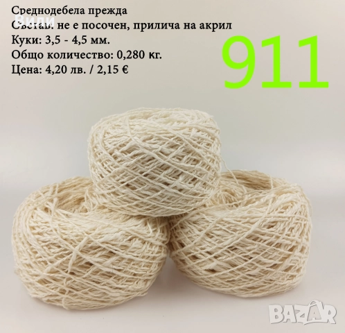 Евтини прежди в малки количества - нови и остатъци , снимка 3 - Други - 52042496