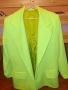 Дамско сако електриково зелен цвят, снимка 1