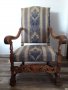 Стол кресло с дърворезба антика , снимка 1