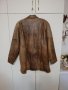 Дамско кафяво кожено яке, снимка 2