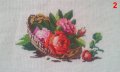  Гоблен рози в кошница , снимка 1 - Гоблени - 27275831