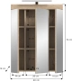 Горен шкаф с огледала Siena внос от Германия, снимка 3