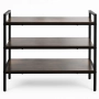 Шкаф за обувки с 3 рафта, Лесно сглобяване, Модерен лофт дизайн, издръжлива конструкция, снимка 3