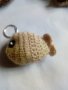 ръчно плетени ключодържател ключодържатели роза риба цвете човече, снимка 12