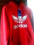 НОВ Мъжки суитшърт/суичър / суитчър (худи) АДИДАС (ADIDAS TREFOIL HOODIE RED), снимка 2