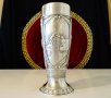 Разкошен бокал от калай в чест на виното. , снимка 3