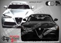 Алфа Ромео Alfa Romeo стикери надписи лепенки фолио сенник SK-AL7
