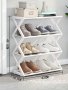 Компактна етажерка за обувки на 4 нива , Органайзер за обувки Shoe Rack, снимка 3