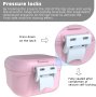 ARGOMAX Преносима кутия  за зъбни протези с цедка (розово + бяло), снимка 9