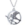 Колие от филма Игрите на глада 1 Сойка присмехулка Hunger Games Mockingjay цвят сребро и старо злато, снимка 4