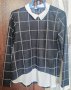Елегантна дамска блуза с дълъг ръкав и яка, снимка 1 - Блузи с дълъг ръкав и пуловери - 42969225