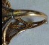 Уникална изработка на златен пръстен със сребро и инкрустирани малки диаманти, снимка 6