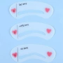 Сет 3 броя Шаблони за вежди Eyebrow Stencil Card, снимка 2