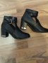 Черни дамски обувки с ток, снимка 1 - Дамски елегантни обувки - 43342340