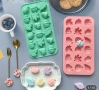 Малки Есенни листо жълъд тиква силиконов молд форма фондан шоколад гипс декон, снимка 1