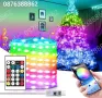 Лед Лампички 10м. за Коледна Елха Декорация Дистанционно, Блутут, RGB, снимка 3