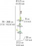 Телескопичен душ ъгъл WENKO премиум гланц - с 3 рафта и огледало, снимка 7