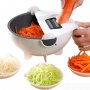 Мултифункционална резачка за зеленчуци, с кошница, пет ножа, снимка 1 - Аксесоари за кухня - 38555758