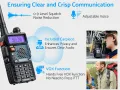 Професионални уоки токи eSynic uv5r 5W акумулаторни UV-5R радиостанции двулентови VHF/UHF ясни разго, снимка 4