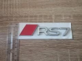 сребриста емблема Audi RS7 нов стил, снимка 6