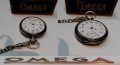 Рядък джобен часовник ОМЕГА сребро ниело OMEGA, снимка 9