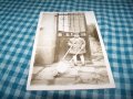 Стара снимка-картичка дете с играчка 1925г., снимка 2