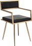 Комплект дизайнерски столове Kare Design Jazz Rosegold 79570 2броя Трапезни столове с подлакътници Д, снимка 3