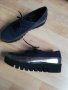 Тъмно сини обувки - естествена кожа, снимка 1 - Дамски ежедневни обувки - 29004699