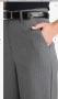 Елегантен нов дамски панталон в сиво с райе, снимка 5