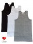 Меки памучни потници в 3 цвята - черен, бял и сив.  Размери: M, L, XL, XXL и 3XL  Цена на брой-10 лв, снимка 1 - Бельо - 35639305