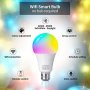 10W, 1000LM Smart Wi-Fi RGBВ LED Light Bulb, 2700-6500К, Alexa, Google Home, снимка 2