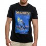 Нова мъжка тениска с дигитален печат на музикалната група Megadeth