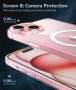 FNTCASE Калъф за телефон за iPhone 15-Plus магнитен прозрачен удароустойчив защитен, снимка 4
