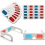 Класически 3D Анаглифни очила с червено и синьо 