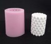 3D ромбове цилиндър висок силиконов молд форма калъп за украса свещ фондан декорация гипс , снимка 1 - Форми - 38312250