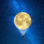 Комплект проекторна лампа "Планета": Земя, Луна, Юпитер - 360° въртяща се LED лампа - захранвана от , снимка 4