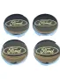 капачки за джанти Форд Ford 56mm черни комплект 4 броя, снимка 1