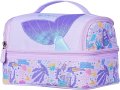 NOHOO Детска чанта за обяд херметичен охладител, лилава с русалки