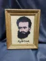 Гоблен ,кавьор рамкиран на Христо Ботев, снимка 1