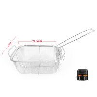 Многофункционална кошница за пържене от неръждаема стомана,  20×15см, снимка 3 - Съдове за готвене - 44029987