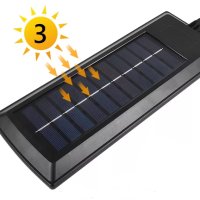 Соларна улична лампа SL-144 със сензор за движение, снимка 5 - Соларни лампи - 43156746
