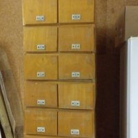 Картотека - малък шкаф с 2 чекмеджета, снимка 2 - Шкафове - 32294987