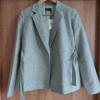 SINEQUANONE - зелено сако с колан, снимка 3 - Сака - 40619238