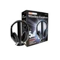 Безжични слушалки 5в1 за mp3,Wireless, компютър, телевизия, CD, DVD, снимка 2 - Bluetooth слушалки - 43853471